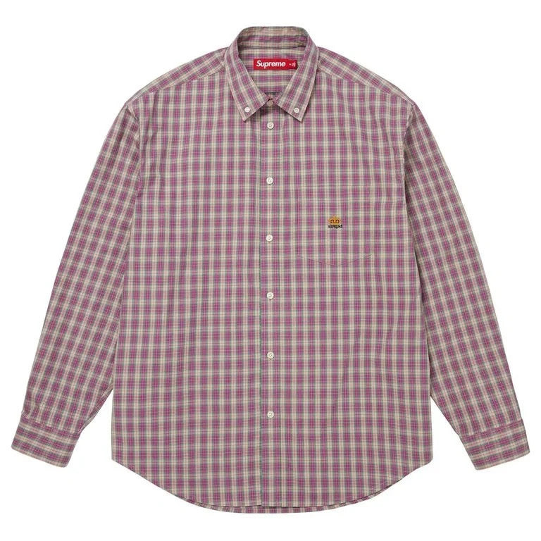 Supreme Mini Plaid Shirt Pink