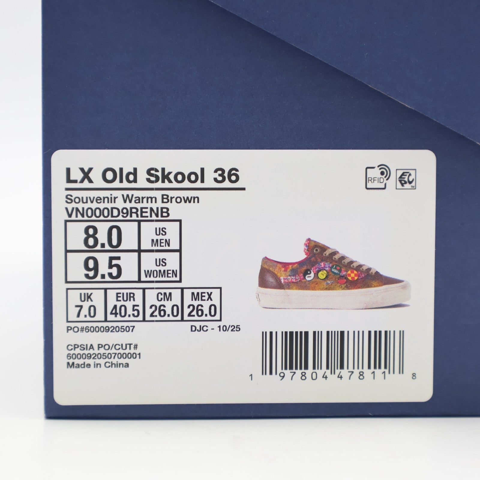 VN000D9RENB Vans Premium Old Skool 36 "Souvenir Warm Brown" (Men's)