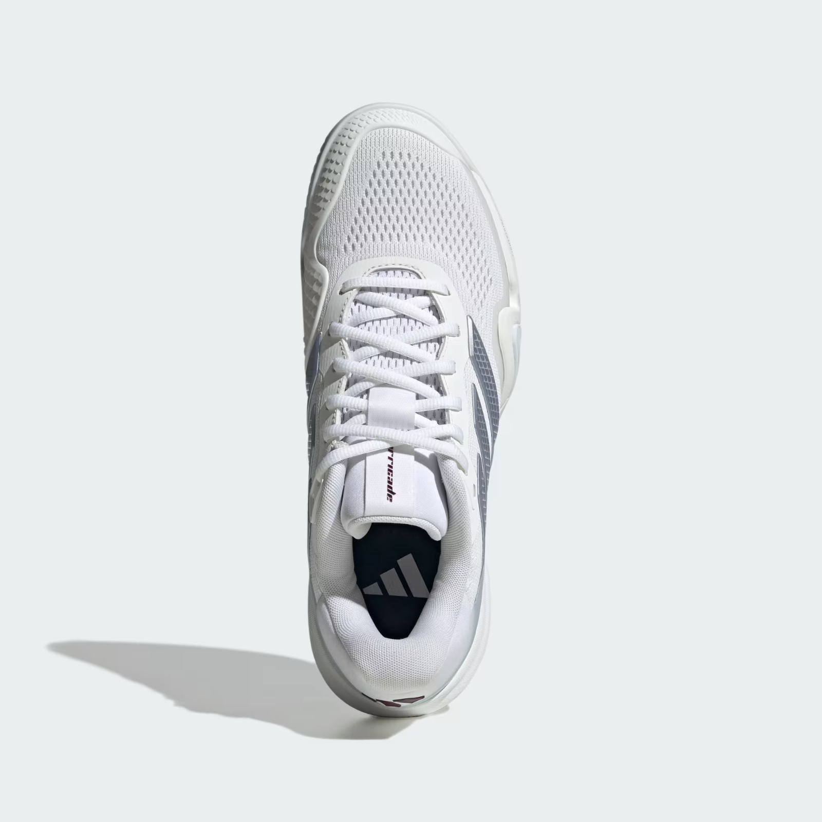 KK4377 adidas Barricade 14 Tennis "Cloud White/Tech Grey Metallic" (Men's)