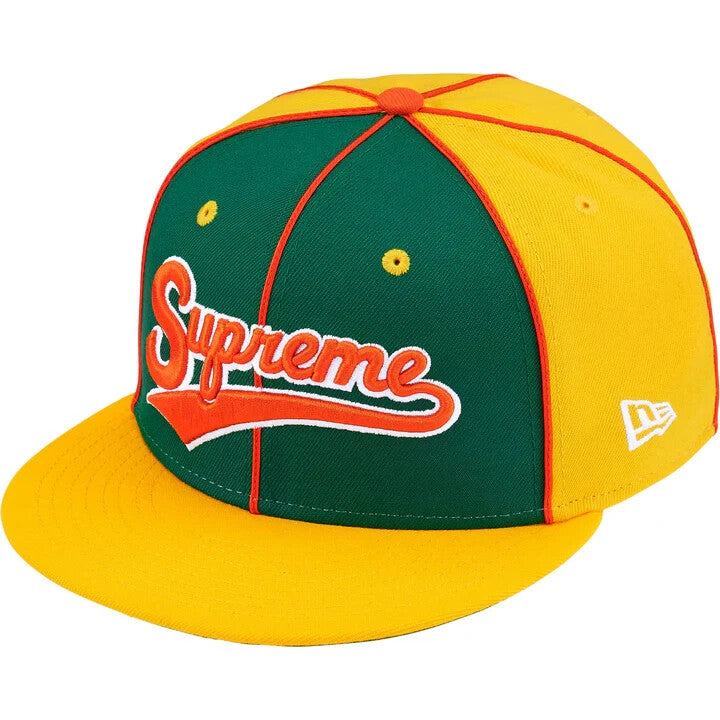 Supreme Piping Script Logo New Era Yellow