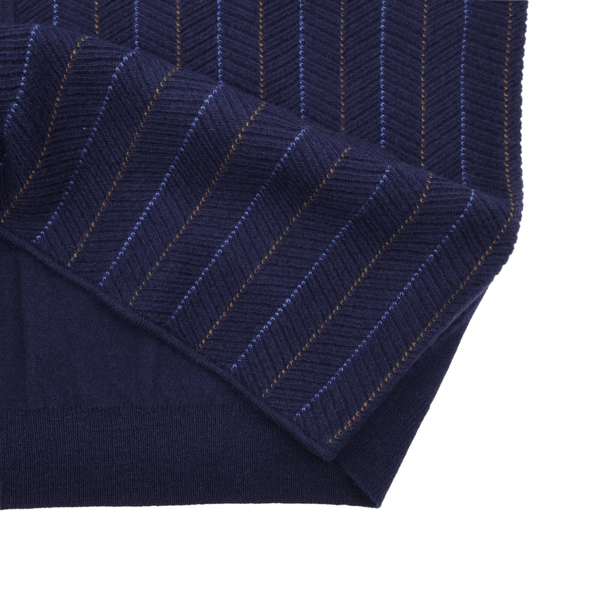 Supreme Herringbone Cardigan Navy