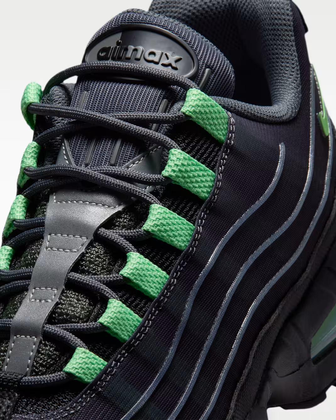 IH7853-004 Nike Air Max 95 Big Bubble Tech "Iron Grey/Dream Green" (Men's)