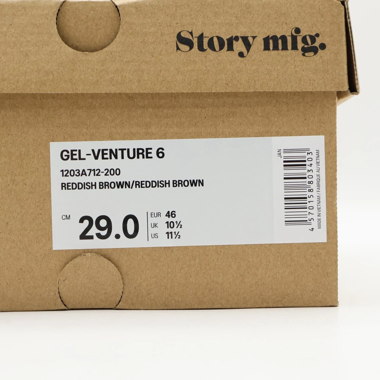 1203A712-200 STORY mfg. Asics Gel-Venture 6 Reddish Brown (Men's)