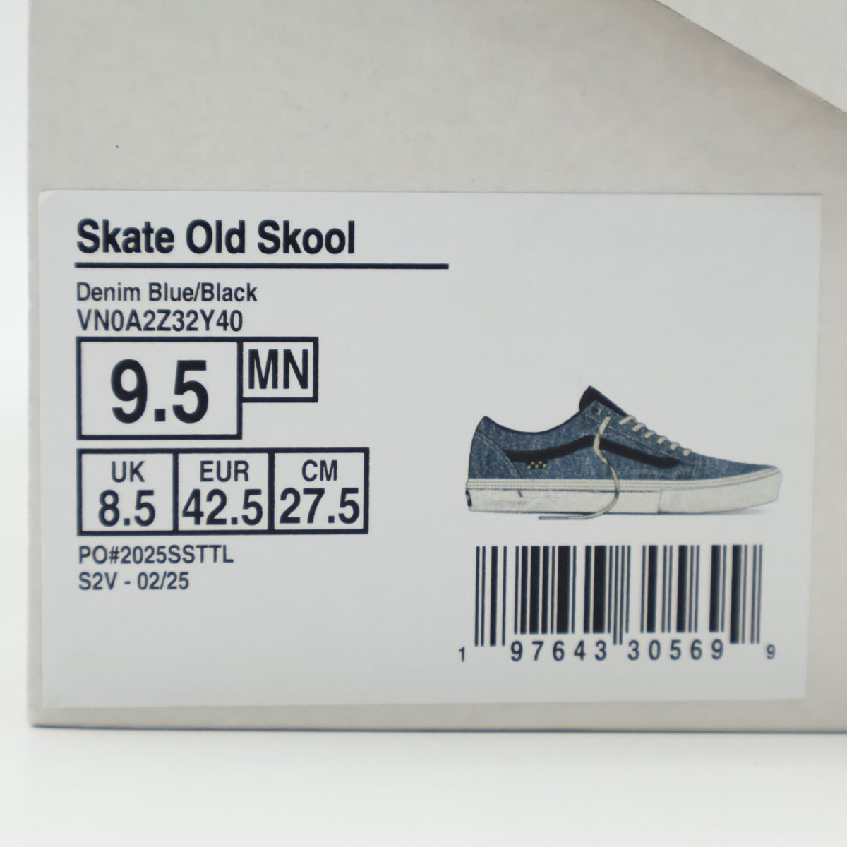 VN0A2Z32Y40 Vans Skate Old Skool Denim Blue Black (Men's)