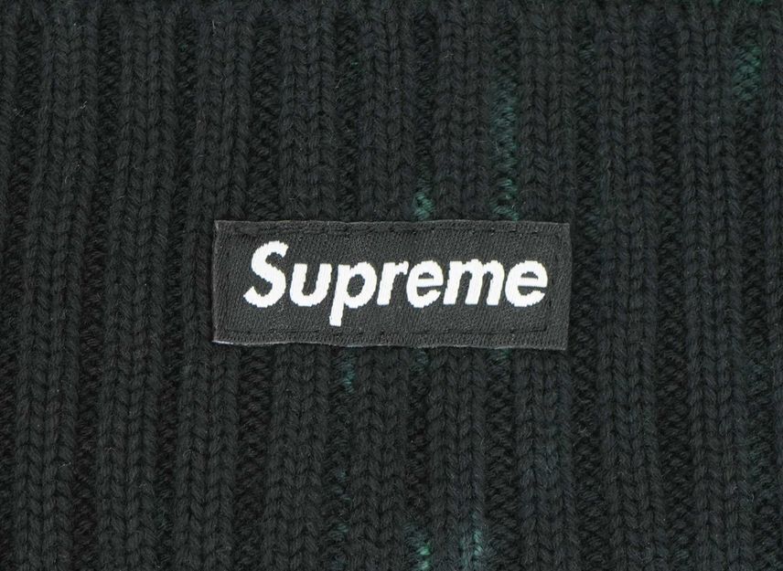 Supreme Overdyed Beanie Splatter Green (24SS)