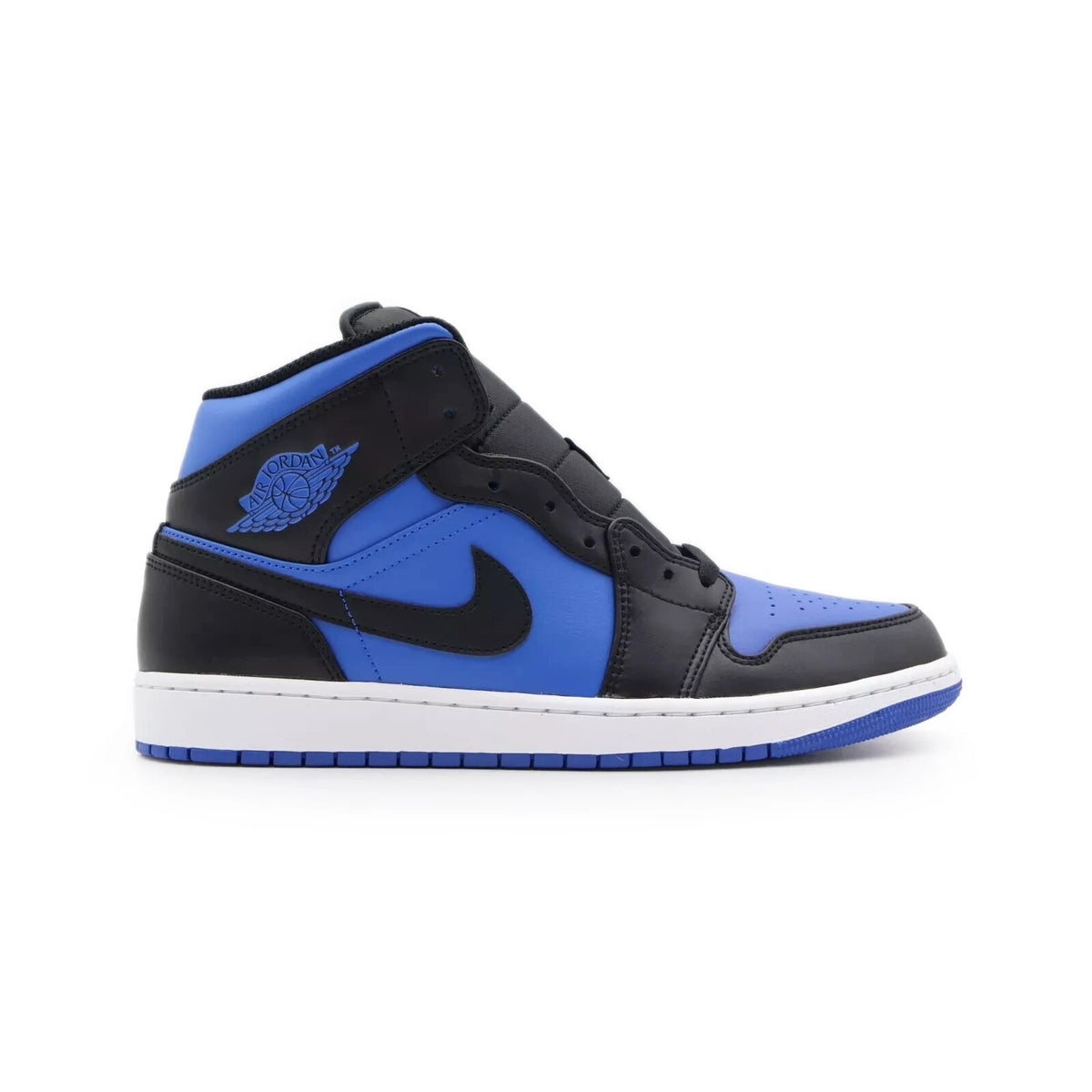 DQ8426-042 Nike Air Jordan 1 Mid Black White Royal Blue (Men's)