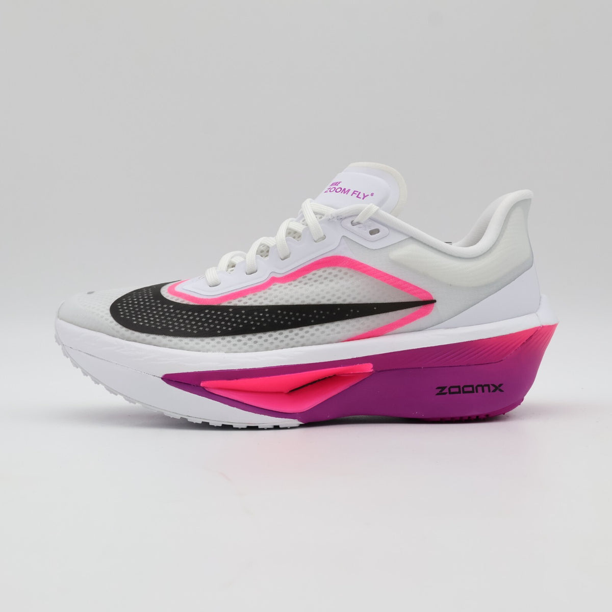 FN8454-101 Nike Zoom Fly 6 White Vivid Grape Hyper Pink Black (Men's)