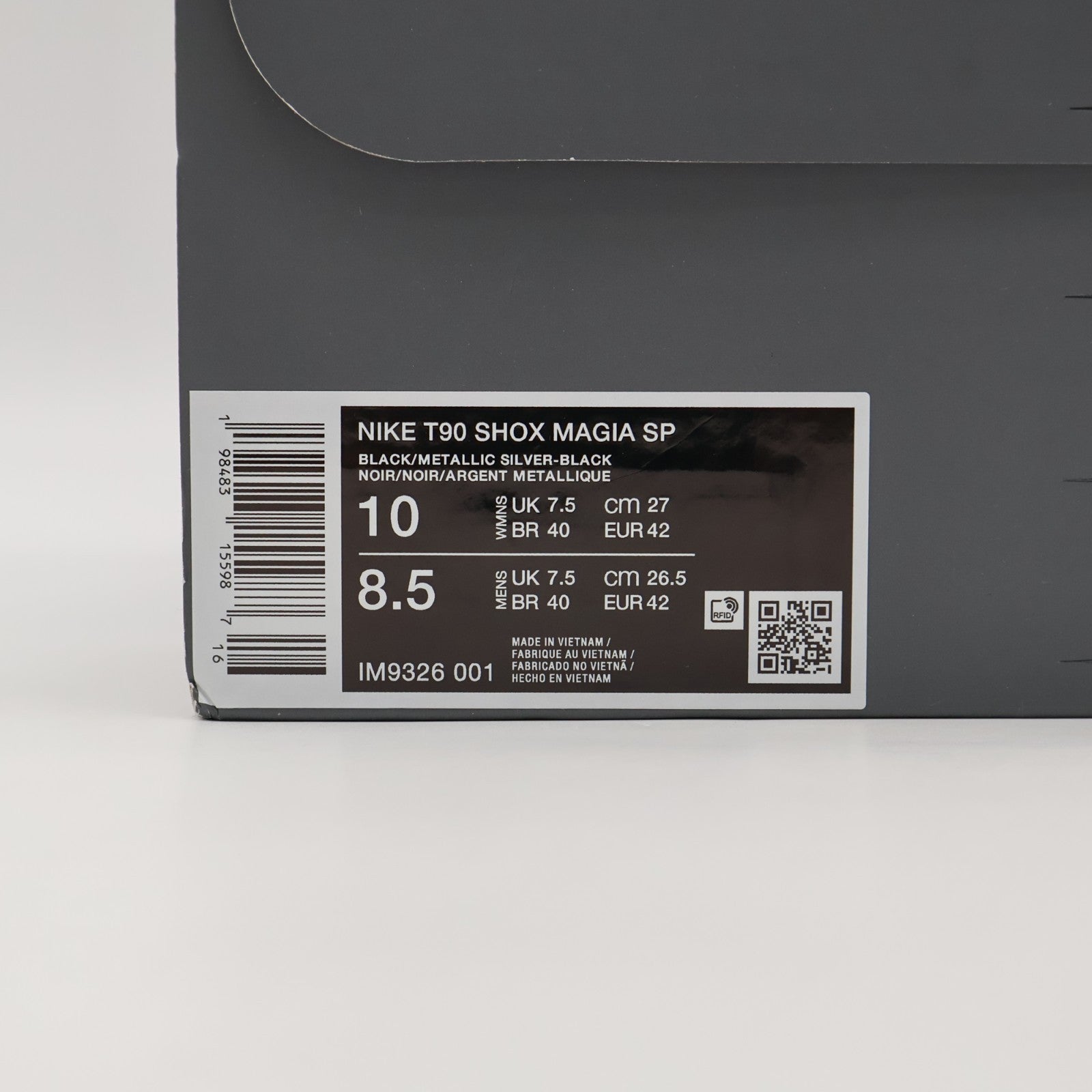 IM9326-001 Maha Amsterdam Ã Nike Total 90 Shox Magia Black (Women's)