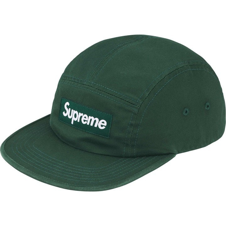 Supreme Washed Chino Twill Camp Cap (25FW) Pine