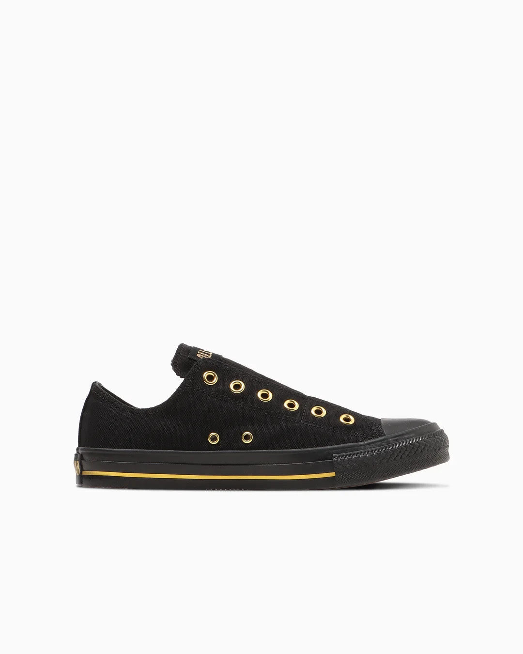 31316641 Converse All Star Goldstripe Slip OX Black Black (Men's)