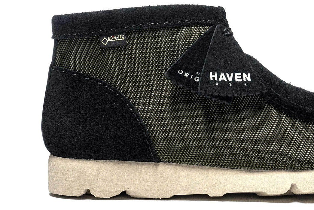 261454117075 HAVEN Ã Clarks Wallabee BT GORE-TEX Olive Combi (Men's)