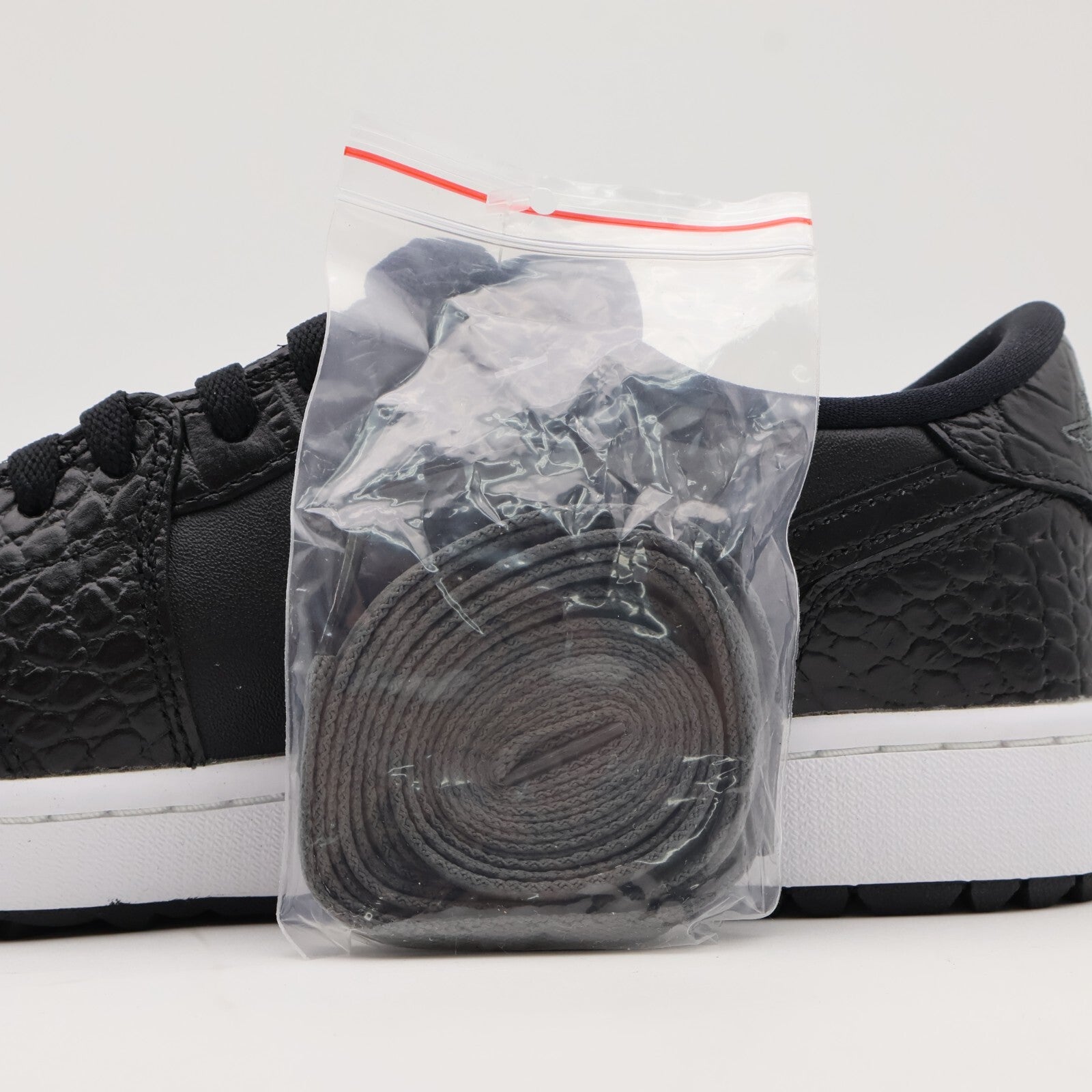DD9315-003 Nike Air Jordan 1 Low Golf Black Crocodile Skin Iron Grey (Men's)