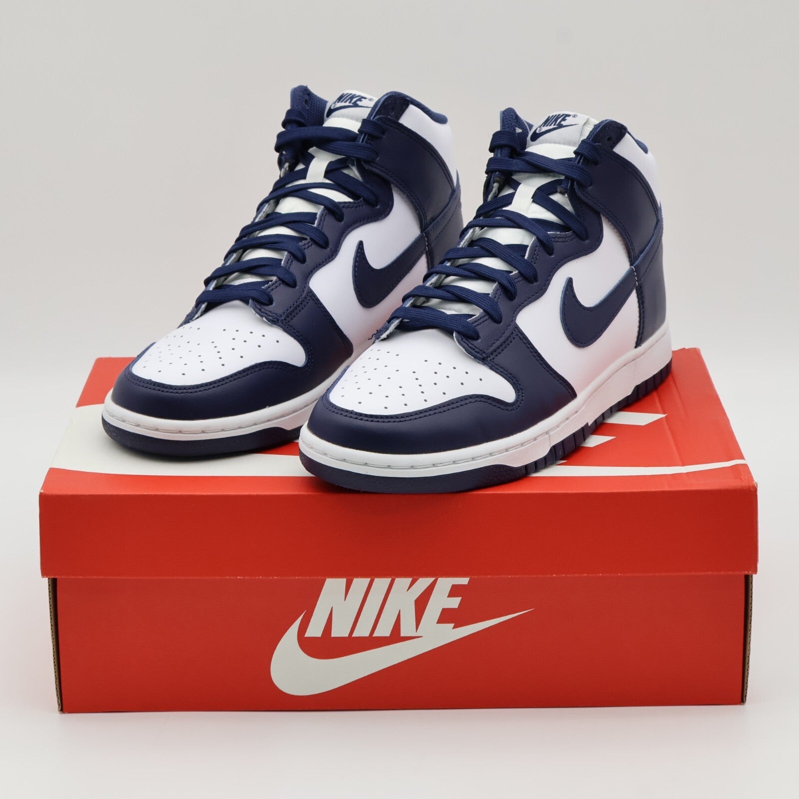 DD1399-104 Nike Dunk High Championship Navy White (Men's)