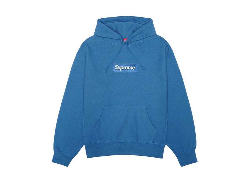 Supreme Box Logo Hooded Sweatshirt Blue (23FW)
