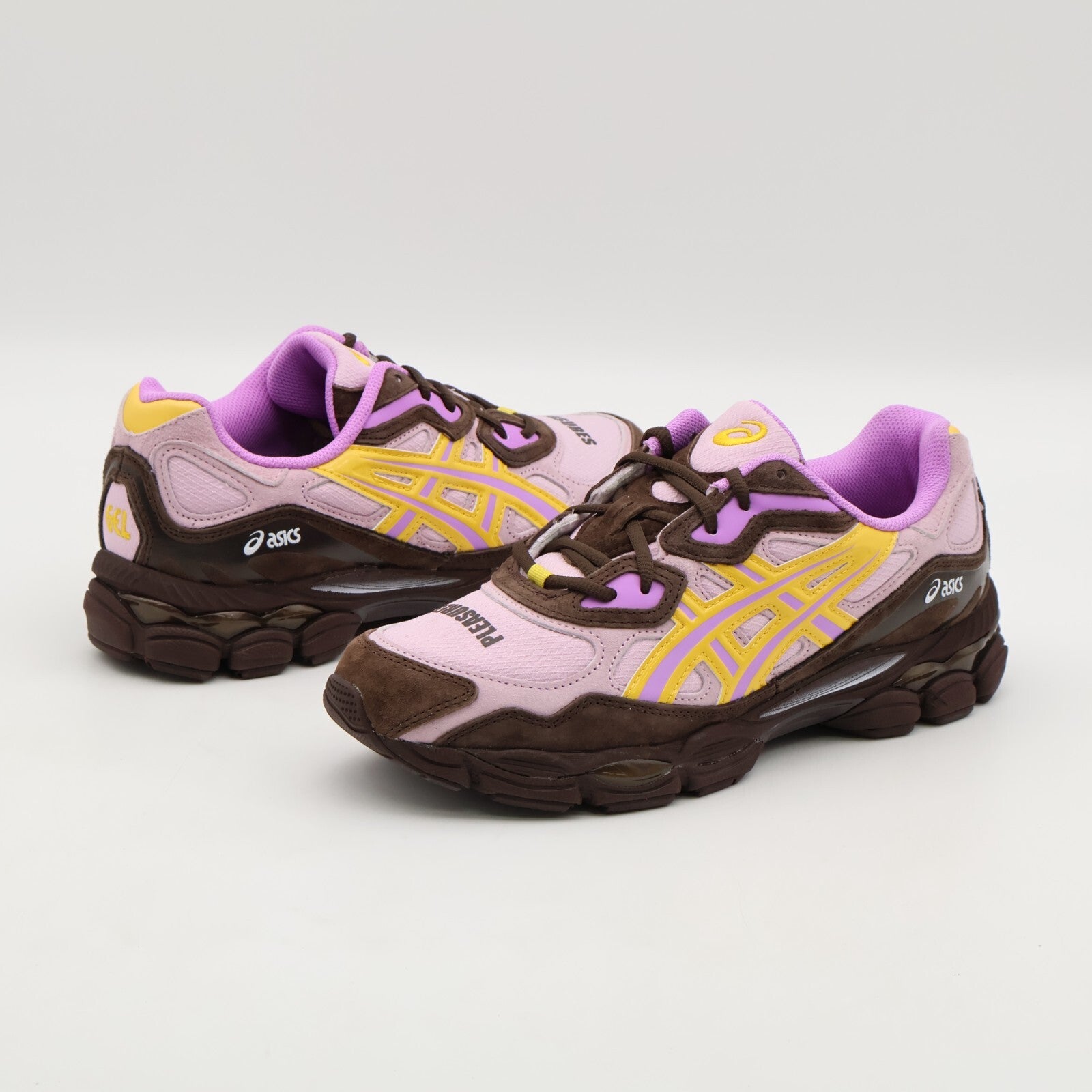 1203A622-700 PLEASURES Asics Gel-NYC Pink Brown Yellow (Men's)