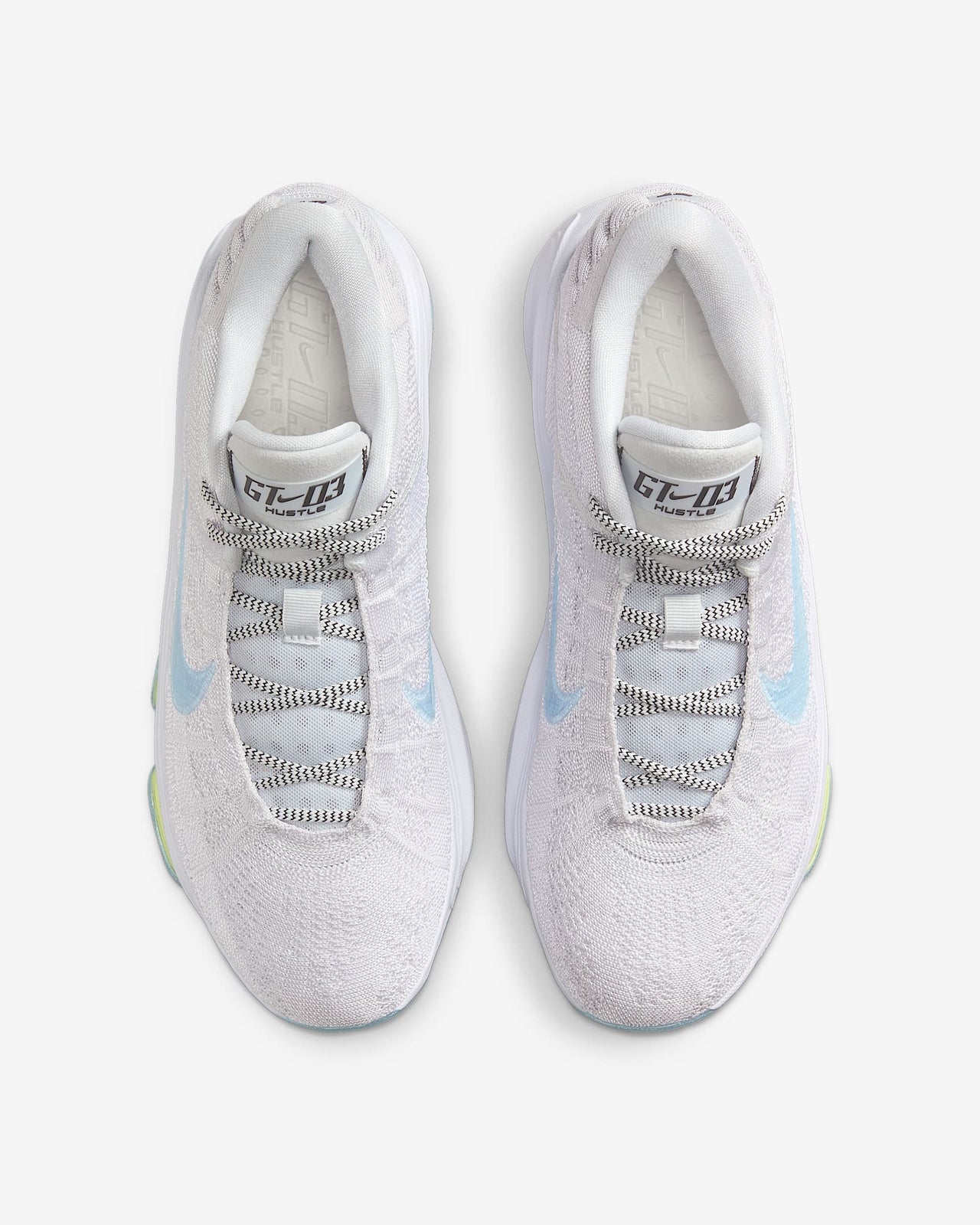 FV5952-004 Nike GT Hustle 3 Pure Platinum White Light Lemon Twist Glacier (Men's