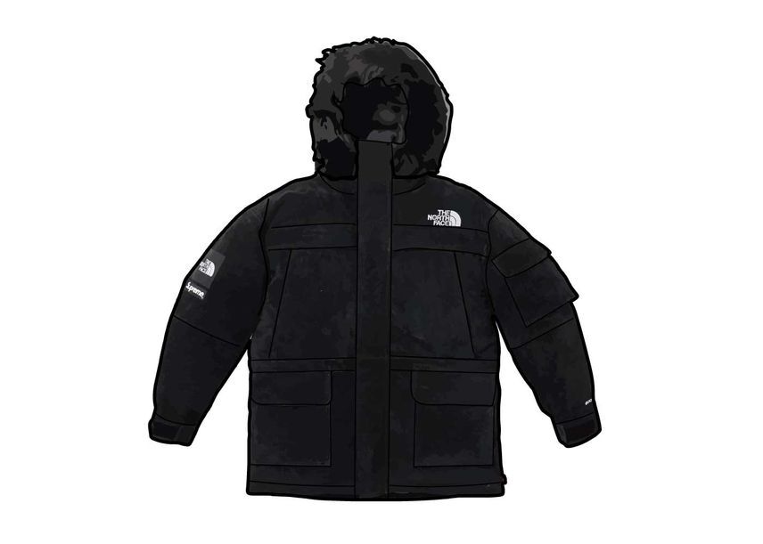 Supreme The North Face Suede 600-Fill Down Parka Black