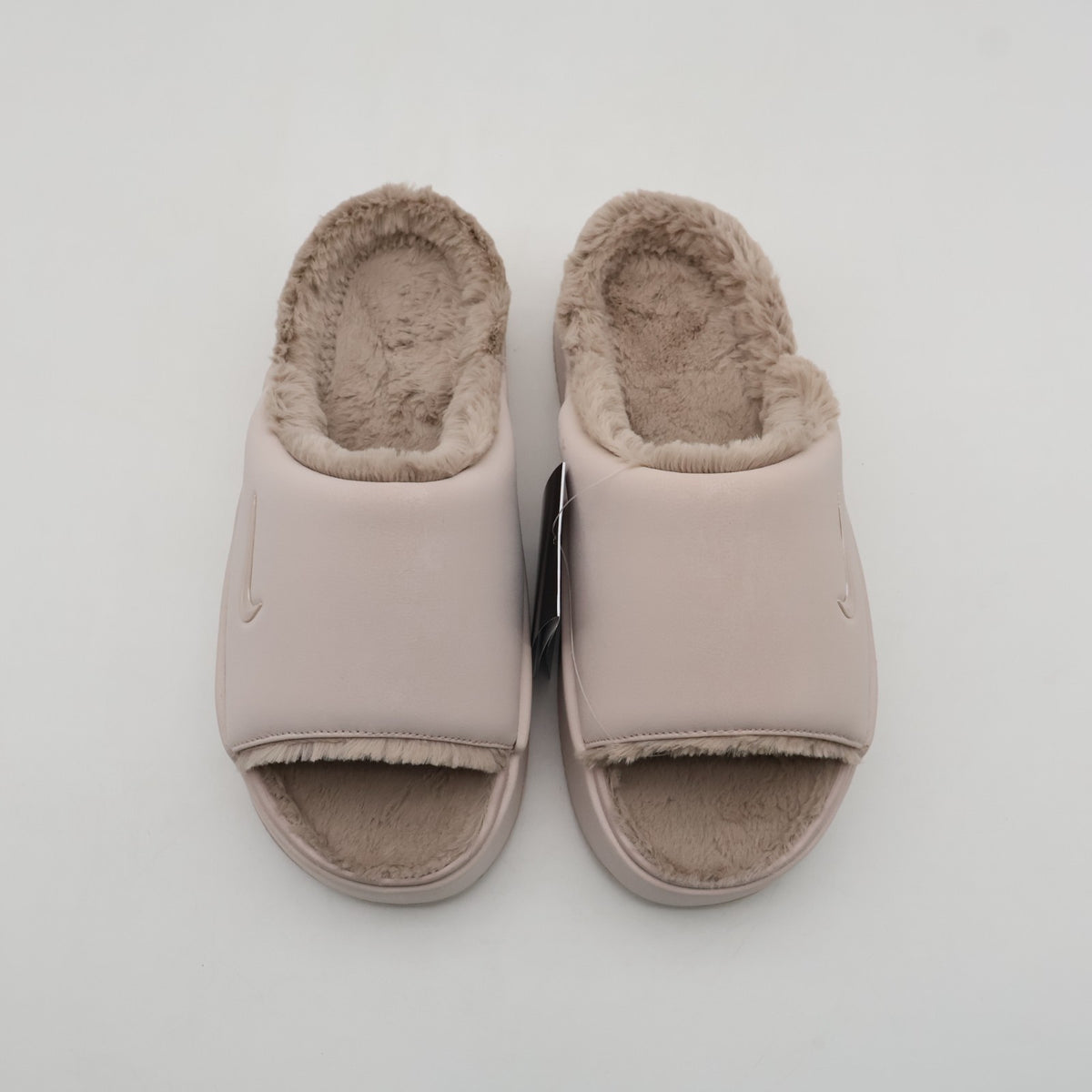 HV8560-600 Nike Calm Elevation Fur Slides Silt Red Malt (Women's)