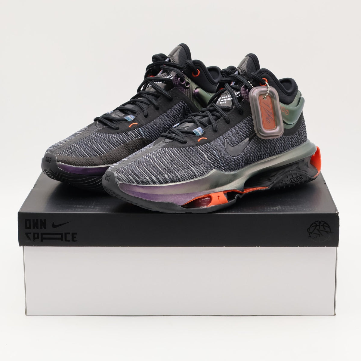 FV1896-001 Nike G.T. Jump 2 Black Anthracite Picante Red Metallic Black (Men's)