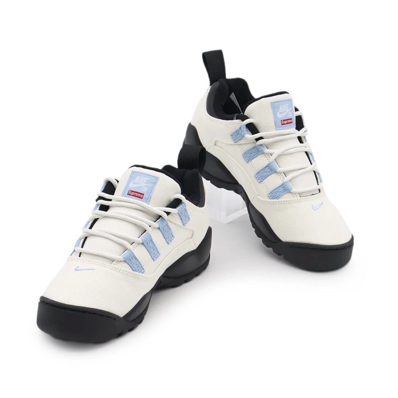 FQ3000-100 Supreme Nike SB Darwin Low White Sail Boarder Blue Black (Men's)