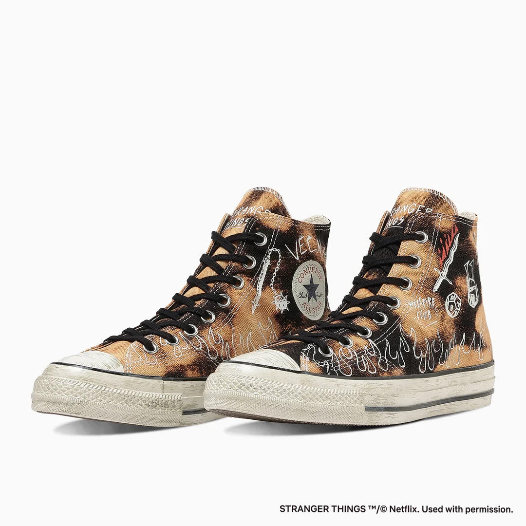 31317090 Stranger Things 5 Converse All Star Aged 87 HC Hi Bleached Black (Men's