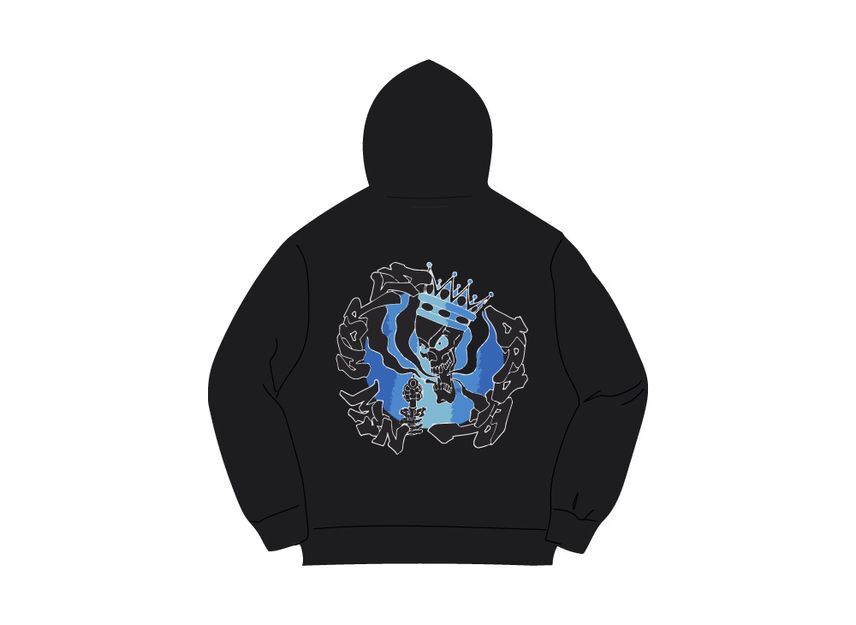 Supreme New World Order Hooded Sweatshirt Black