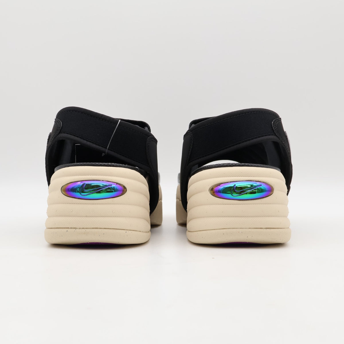 DV2136-900 Nike Air Adjust Force Sandal Black and Sanddrift (Women's)