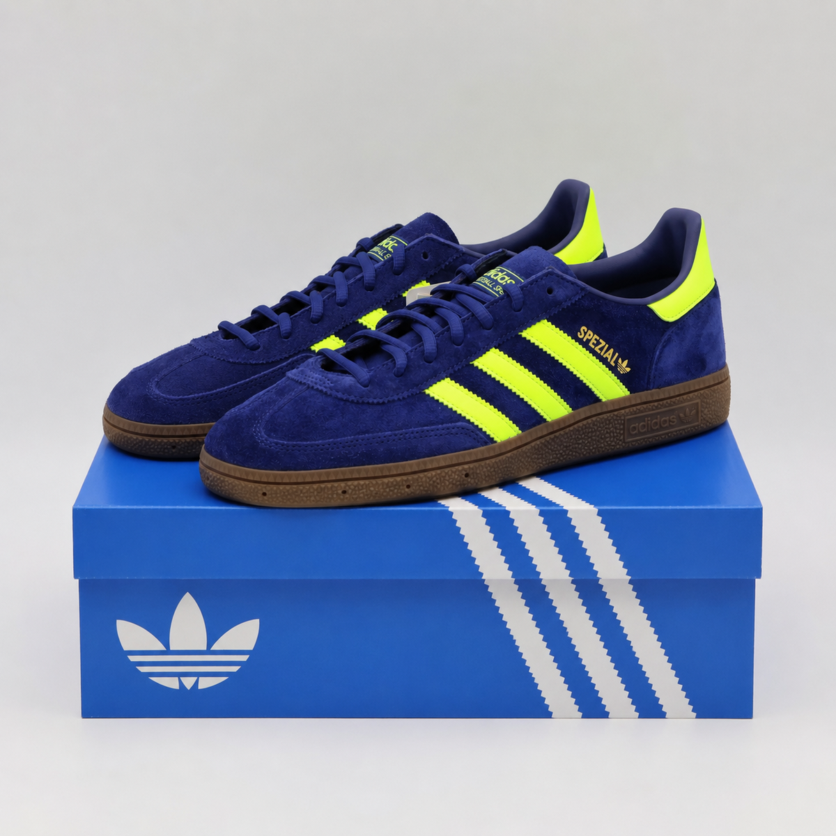 JR3845 adidas Originals Handball Spezial Victory Blue Solar Yellow Gold (Men's)