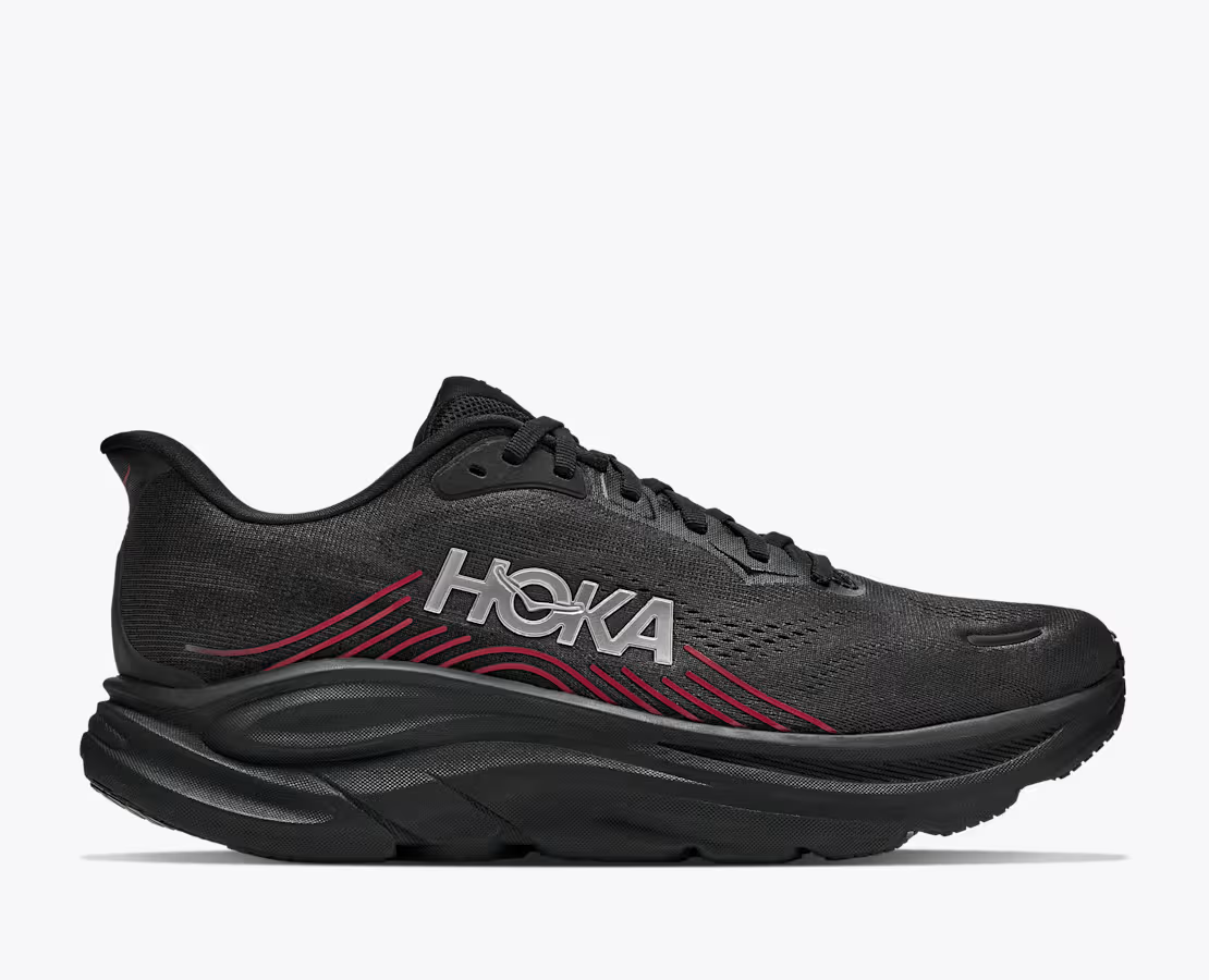 1176572-BLCKP Hoka Clifton 11 "Black/Black/Pewter" (Men's)