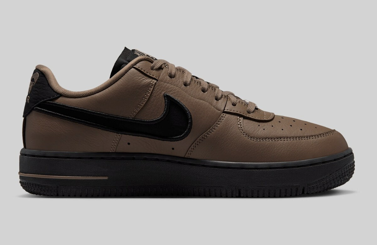 FJ7409-200 Nike Air Force 1 Dance Mink Brown Metallic Silver Black (Women's)