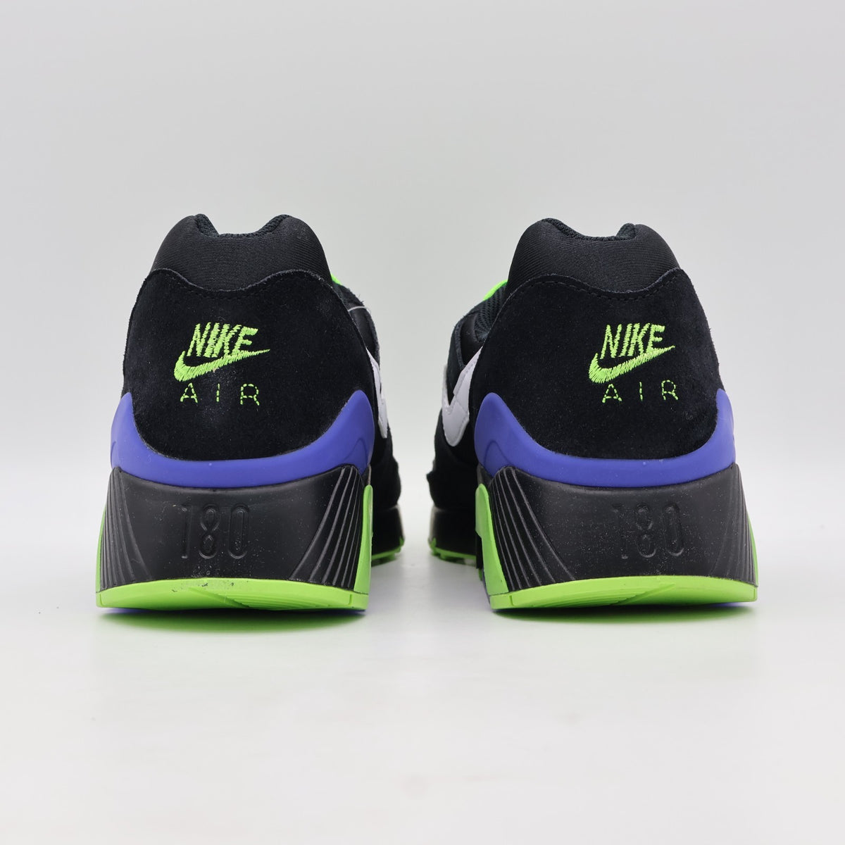 FZ3058-001 Nike Air Max 180 Black White Action Green (Men's)