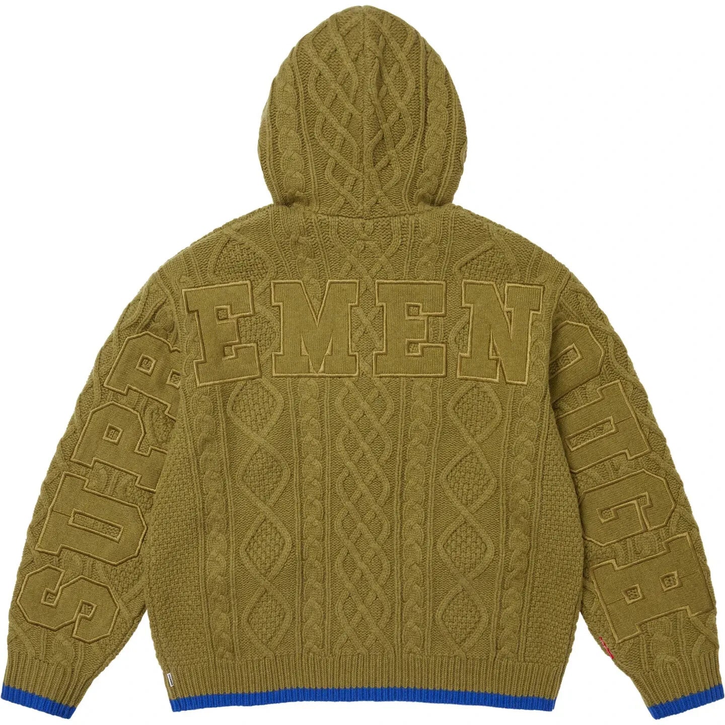 Supreme GOODENOUGH Zip Up Hooded Sweater Olive