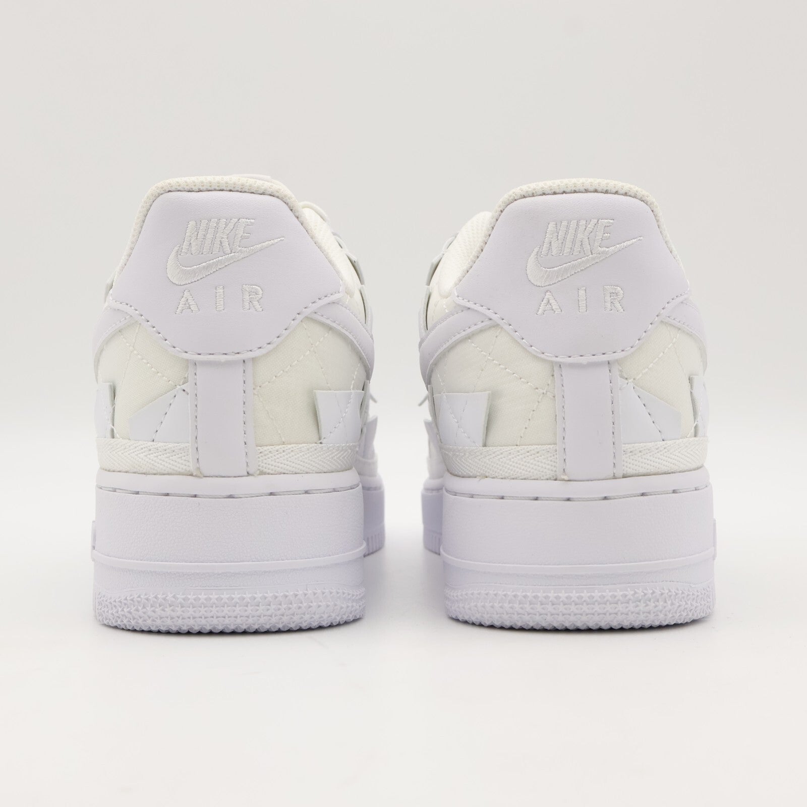 DZ3674-100 Nike Air Force 1 Low Billie Eilish Triple White Off Patch Work Mosaic
