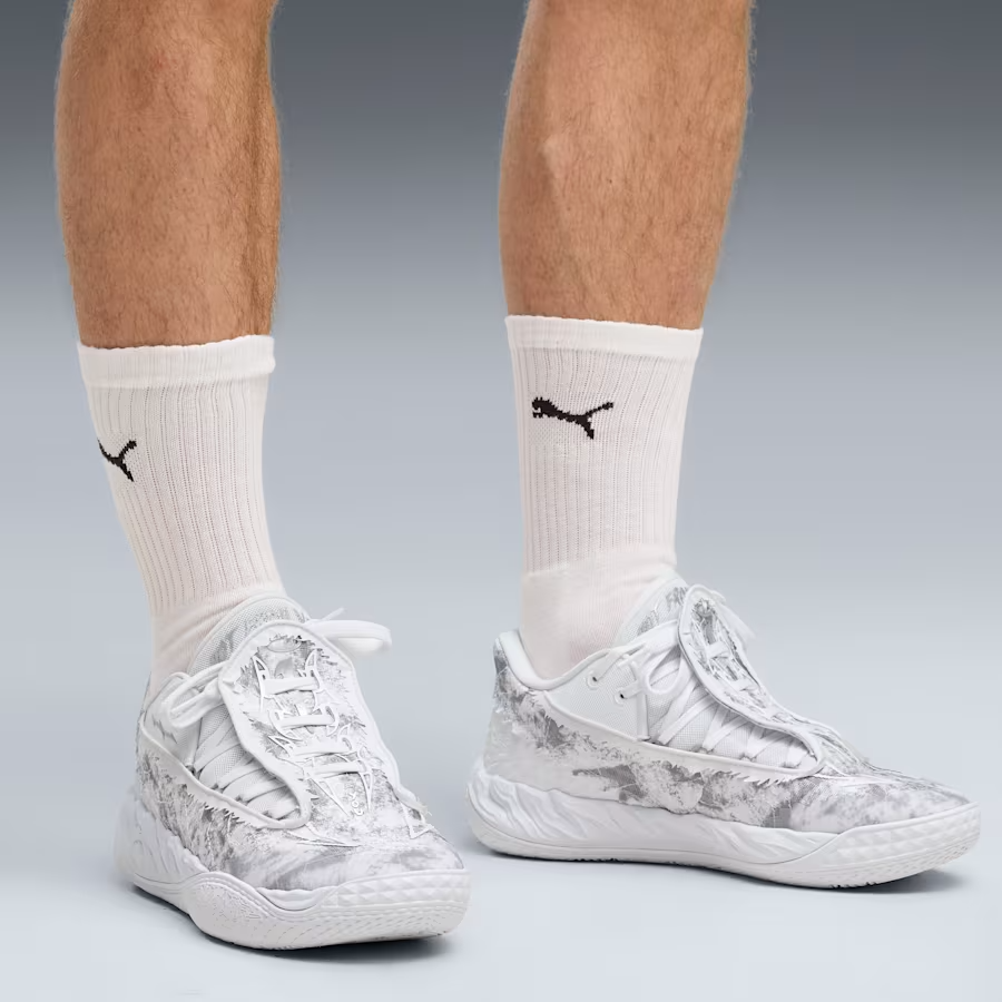 313266-02 Puma MB05 Lo Team Bank "White" (Men's)