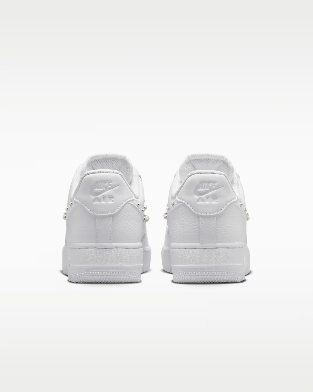 IU7557-100 Nike Women's Air Force 1 Low Pearl Swoosh (Women's)