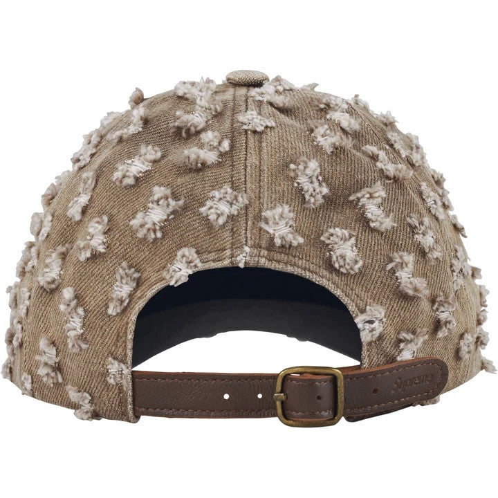 Supreme Hole Punch Rhinestone Denim 6-Panel Brown