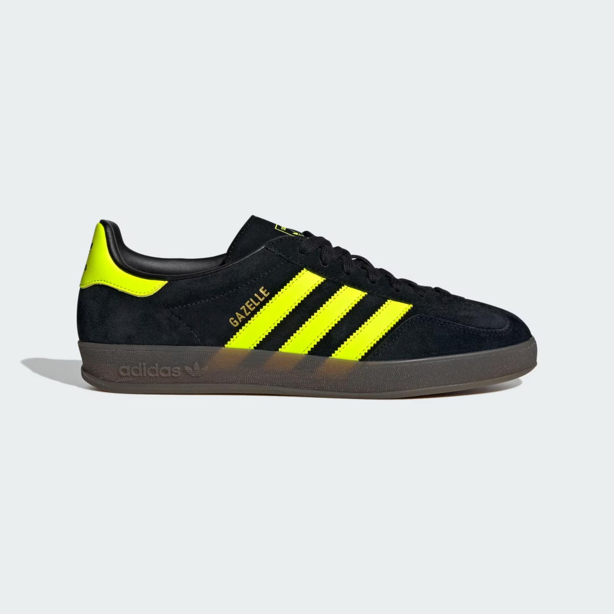 JR3841 adidas Originals Gazelle Indoor Core Black Solar Yellow Cloud   (Men's)