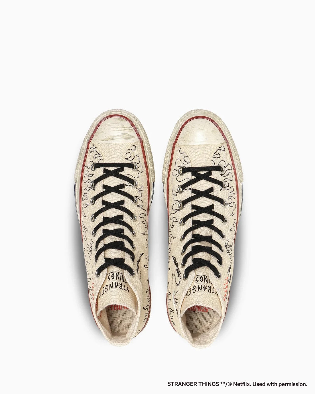 31317091 Stranger Things 5 Converse All Star Aged 87 HC Hi Natural (Men's)