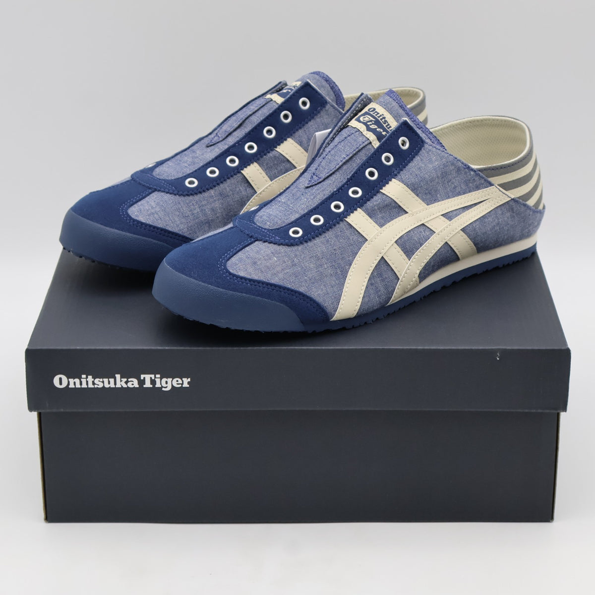 1183C233-400 Onitsuka Tiger Mexico 66 Paraty Blue Chambray Natural (Men's)