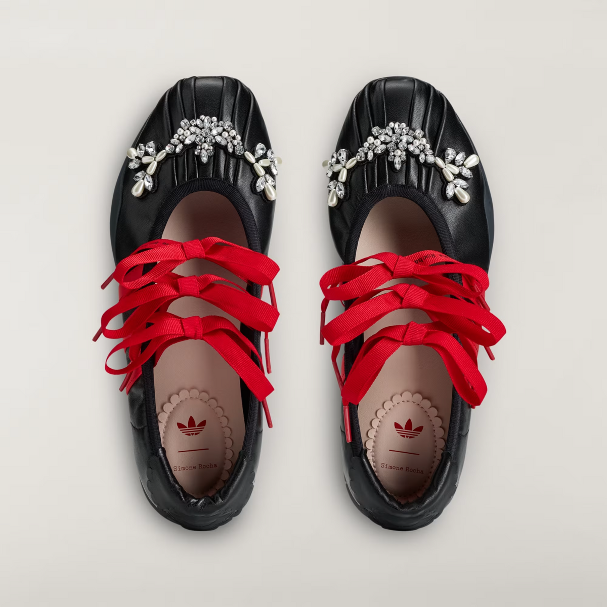 KJ5248 Simone Rocha Ã adidas Taekwondo Ballerina "Core Black/Red" (Women's)