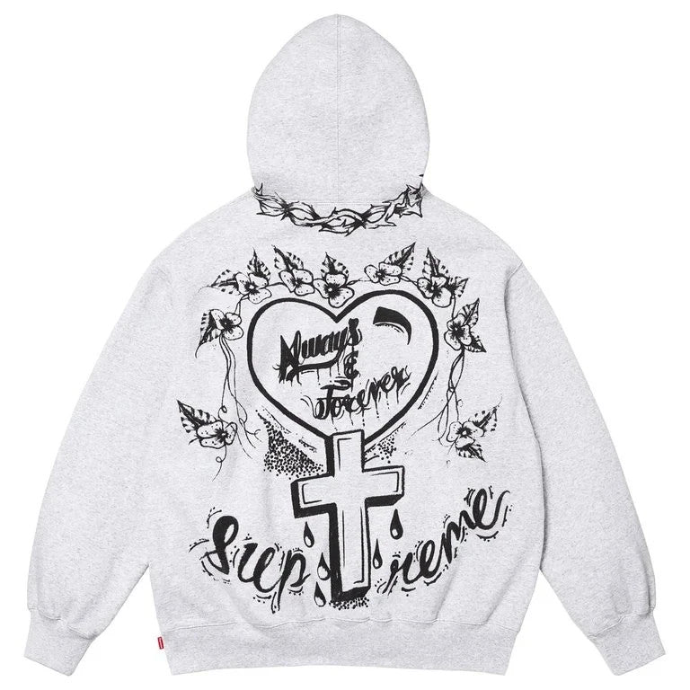 Supreme Forever Hooded Sweatshirt Ash Grey