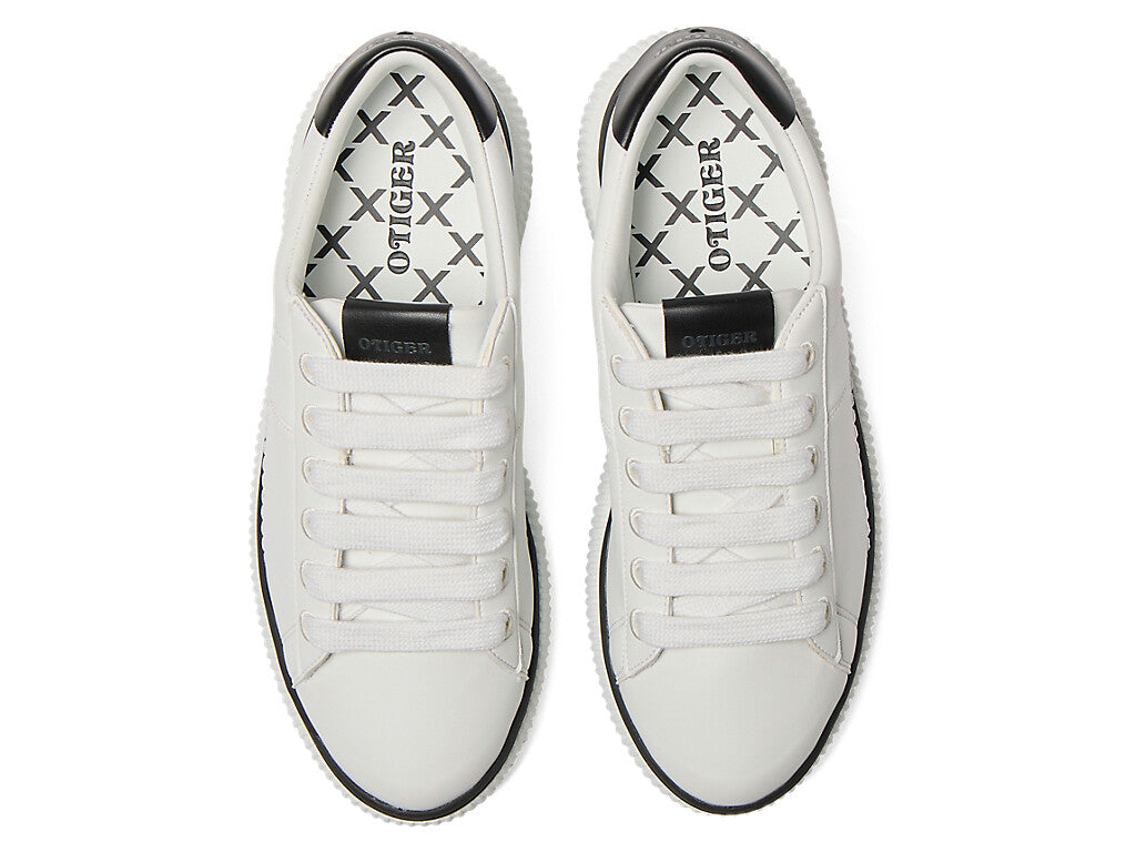 1182A636-100 Onitsuka Tiger Women's Otiger Court White Black (Women's)