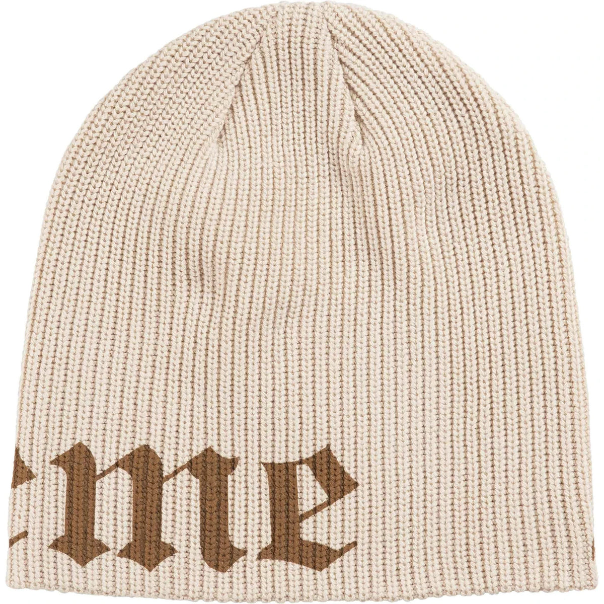 Supreme Old English Printed Beanie (26SS) Stone