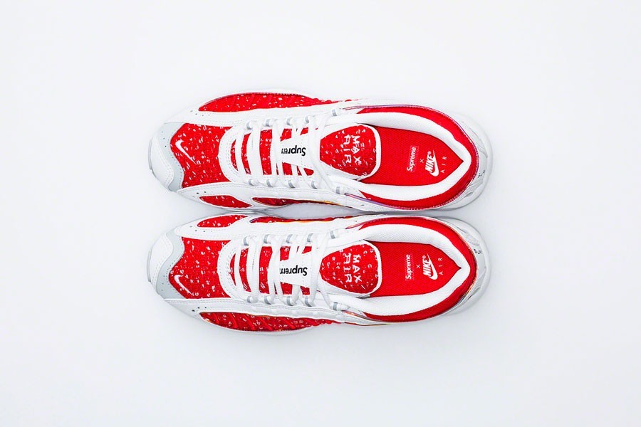 AT3854-100 Supreme Ã Nike Air Max Tailwind 4 "Red" (Men's)