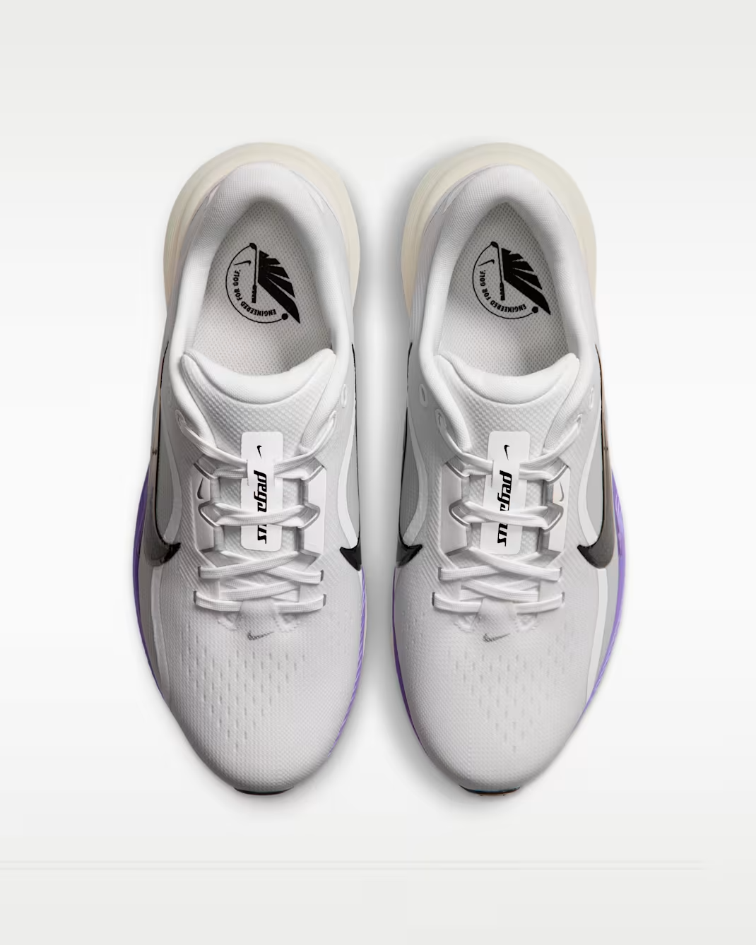 IO3695-103 Nike Pegasus 1 G "White/Action Grape/Metallic Silver" (Wide) (Men's)