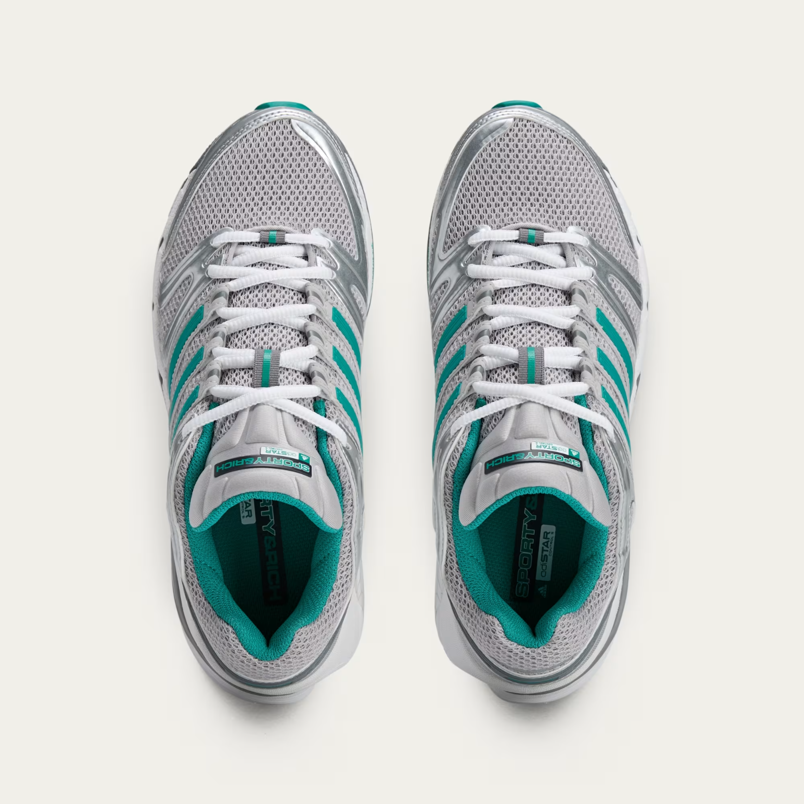 IH9708 Sporty Rich adidas Originals Adistar Control 5 Grey Two Pure Teal (Men's)