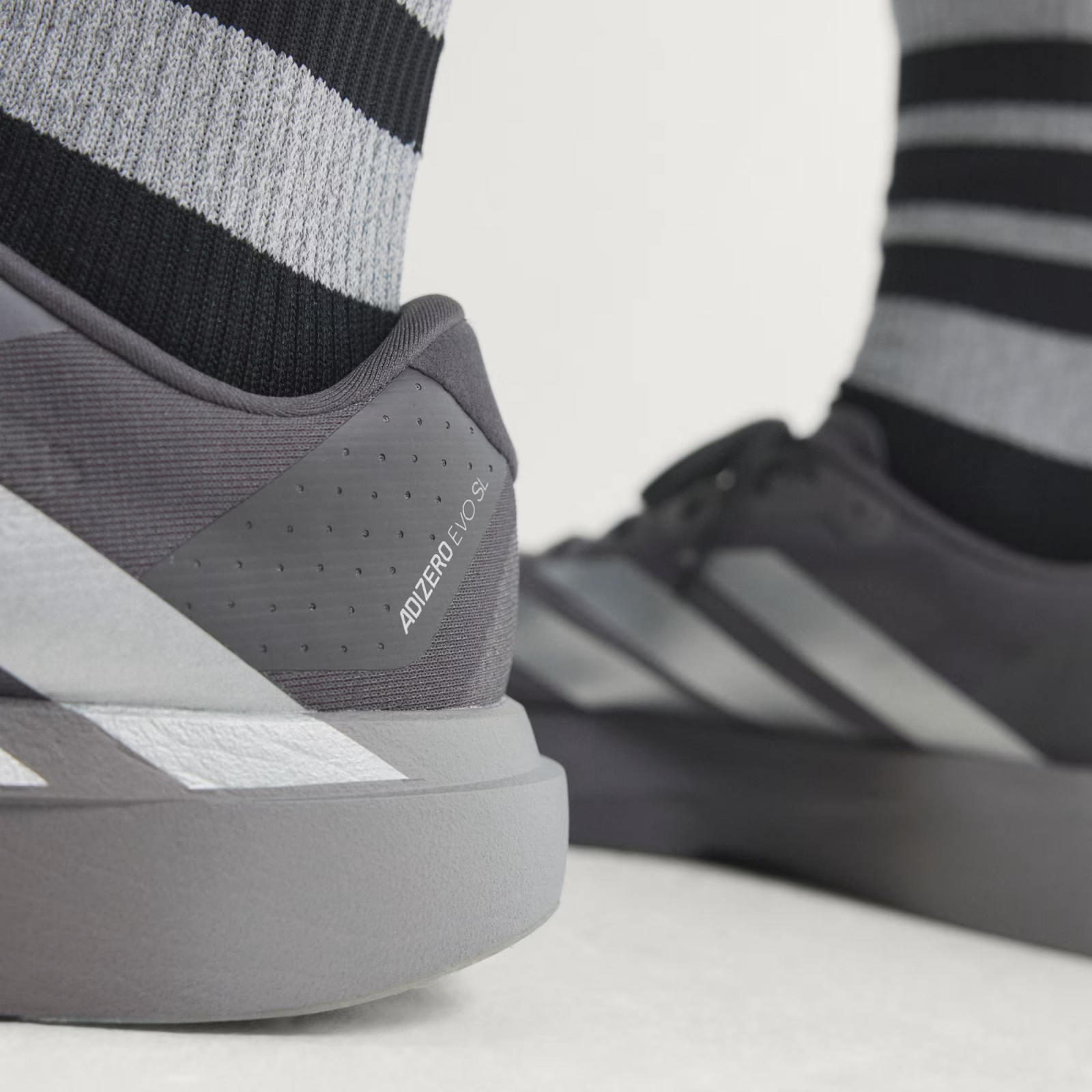 KI9874 Adizero Evo SL "Grey Strata/Silver Metallic" (Men's)