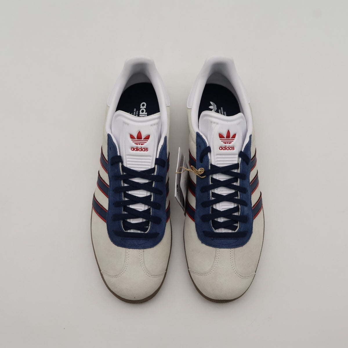 HQ0005  Arsenal adidas Originals Gazelle Cloud White Red Collegiate Navy (Men's)