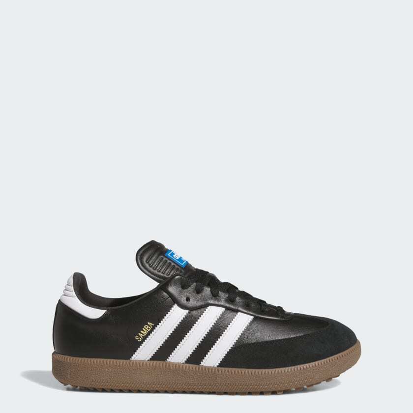 JH6150 adidas Samba Golf Full Grain Leather Core Black Cloud White Gum (Men's)