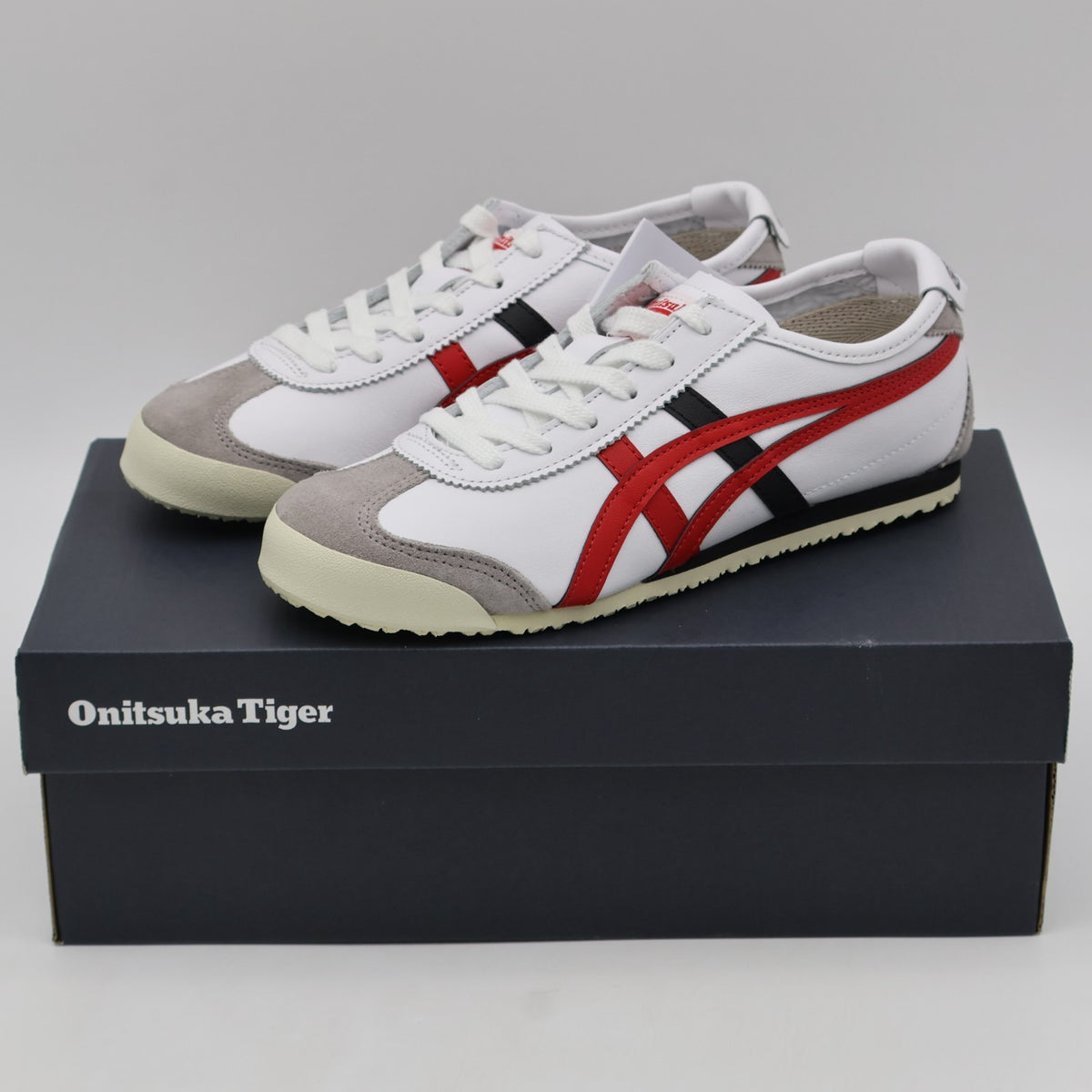 1183C102-105 Onitsuka Tiger MEXICO 66 WHITE CLASSIC RED (Men's)